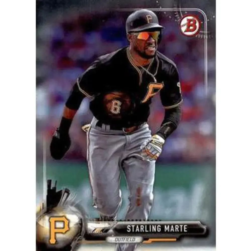 2017 Bowman Starling Marte # 84 Pittsburgh Pirates